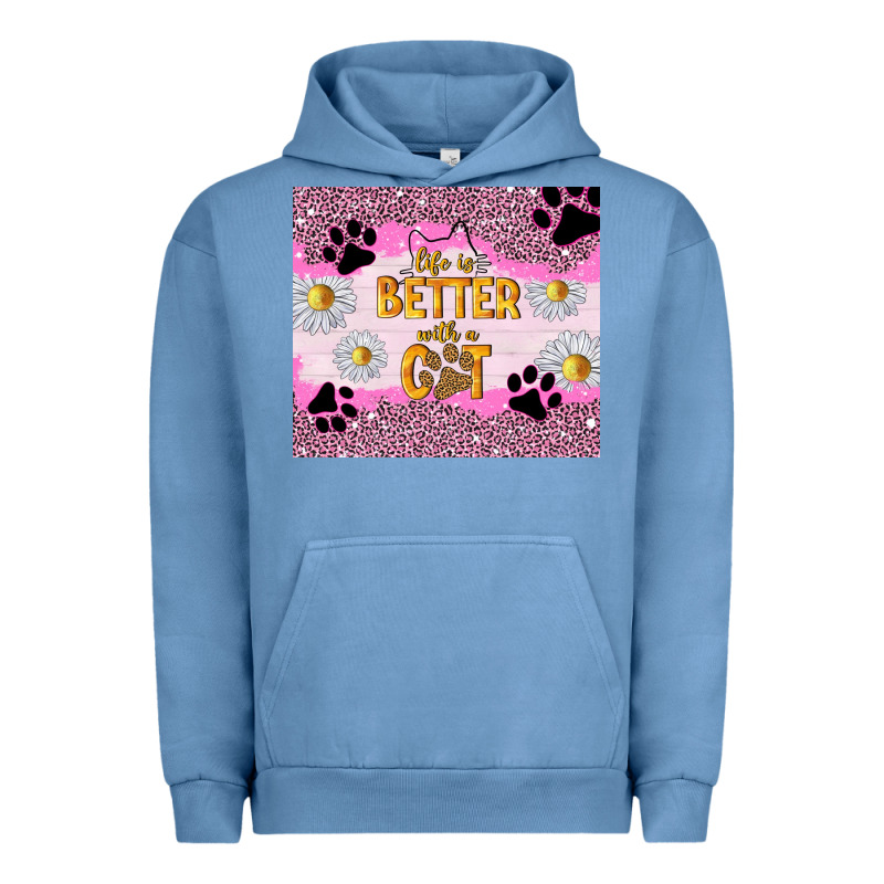 Life Is Better With A Cat Urban Hoodie by TumblerDesignByShophia | Teevron