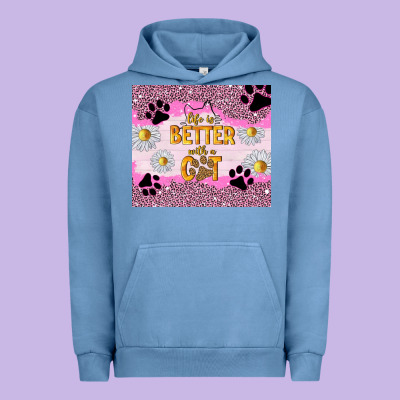 Life Is Better With A Cat Urban Hoodie Designed By Tumblerdesignbyshophia