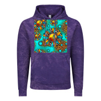 Cloud Purple western sunset sunflowers seamless pattern Vintage Hoodie - HRA Design Shop
