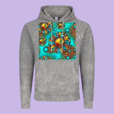 Western Sunset Sunflowers Seamless Pattern Vintage Hoodie Designed By Hra Design Shop