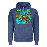 Vintage Denim western sunset sunflowers seamless pattern Vintage Hoodie - HRA Design Shop