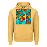 Vintage Mustard western sunset sunflowers seamless pattern Vintage Hoodie - HRA Design Shop