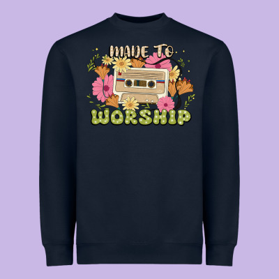 Made To Worship Heavyweight Sweatshirt Designed By Jahusdesignshop