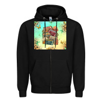 Black country cassette tapes Zipper Hoodie - MaliasSmallBusiness