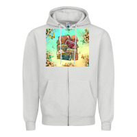 Dove Grey country cassette tapes Zipper Hoodie - MaliasSmallBusiness