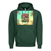 Sports Green country cassette tapes Zipper Hoodie - MaliasSmallBusiness
