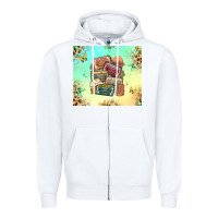 White country cassette tapes Zipper Hoodie - MaliasSmallBusiness