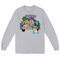 Moon Dust easter truck with gnome and rabbit Long Sleeve Tee - AdoDesignShop
