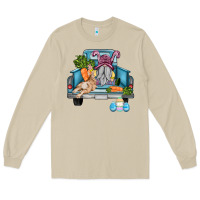 Mushroom easter truck with gnome and rabbit Long Sleeve Tee - AdoDesignShop