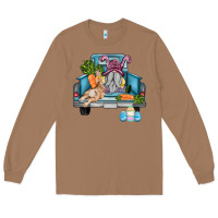 Toasted Coconut easter truck with gnome and rabbit Long Sleeve Tee - AdoDesignShop