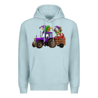 Blue Mist mardi gras mask crawfish farm tractor Premium Hoodie - RanaPortraitStore