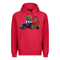 Cardinal mardi gras mask crawfish farm tractor Premium Hoodie - RanaPortraitStore