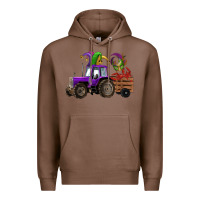 Chestnut mardi gras mask crawfish farm tractor Premium Hoodie - RanaPortraitStore