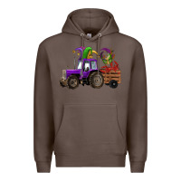 Coffee mardi gras mask crawfish farm tractor Premium Hoodie - RanaPortraitStore