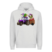 Dove Grey mardi gras mask crawfish farm tractor Premium Hoodie - RanaPortraitStore