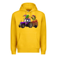 Lemon mardi gras mask crawfish farm tractor Premium Hoodie - RanaPortraitStore