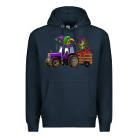 Navy mardi gras mask crawfish farm tractor Premium Hoodie - RanaPortraitStore