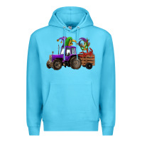 Ocean Blue mardi gras mask crawfish farm tractor Premium Hoodie - RanaPortraitStore