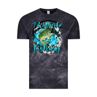 Cloud Black i d rather be fishing Vintage Tee - AdoDesignShop