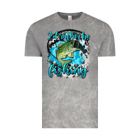 Cloud Rock i d rather be fishing Vintage Tee - AdoDesignShop