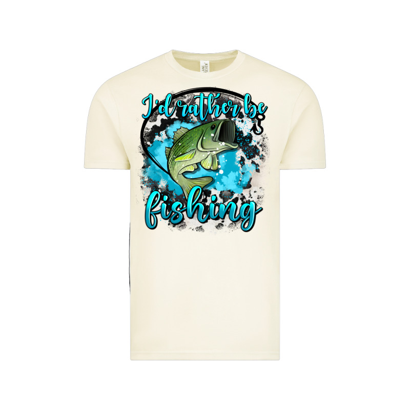 I D Rather Be Fishing Vintage Tee by AdoDesignShop | Teevron