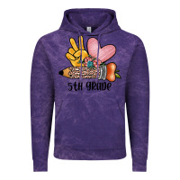 Cloud Purple peace love 5th grade Vintage Hoodie - JahusDesignShop