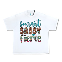 White smart  sassy fierce Urban Heavy Tee - JahusDesignShop