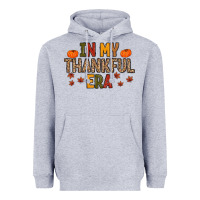 Heather Grey In My Thankful Era Heavyweight Hoodie - MaliasSmallBusiness