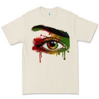 Bone Watercolor Juneteenth eyes Premium Tee - RanaPortraitStore
