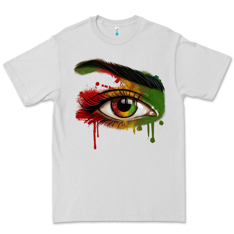 Watercolor Juneteenth Eyes Premium Tee by RanaPortraitStore | Teevron