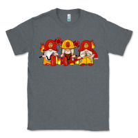 Charcoal Heather firefighter gnomes Classic Tee - Artiststas
