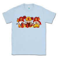 Dusty Blue firefighter gnomes Classic Tee - Artiststas