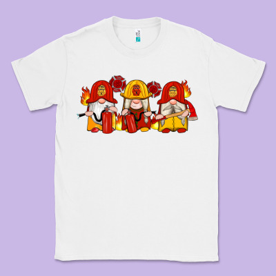 Firefighter Gnomes Classic Tee Designed By Artiststas