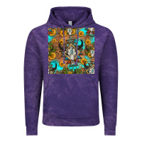 Cloud Purple aztec bull skull seamless pattern Vintage Hoodie - HRA Design Shop