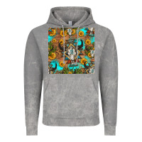 Cloud Rock aztec bull skull seamless pattern Vintage Hoodie - HRA Design Shop