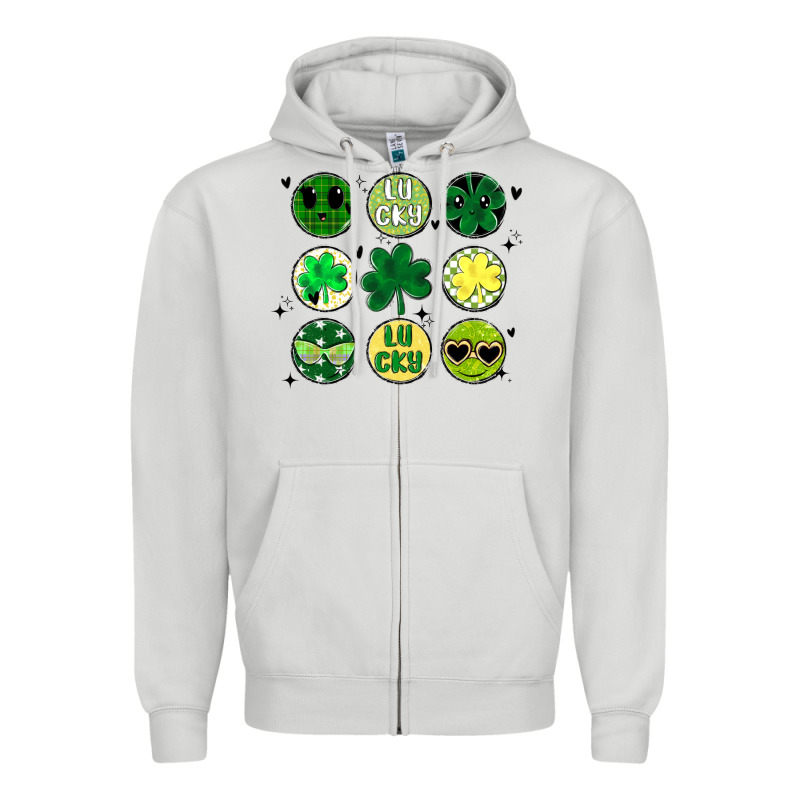 St Patrick's Day Zipper Hoodie by MaliasSmallBusiness | Teevron