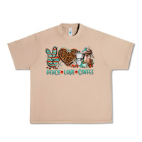 Burro peace love coffee Urban Heavy Tee - AdoDesignShop