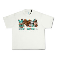 Pistachio peace love coffee Urban Heavy Tee - AdoDesignShop