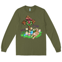 Army Green religious easter bunny cross Long Sleeve Tee - AdoDesignShop