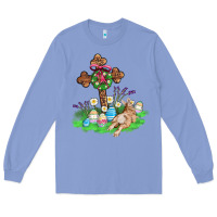 Colony Blue religious easter bunny cross Long Sleeve Tee - AdoDesignShop