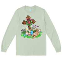 Matcha religious easter bunny cross Long Sleeve Tee - AdoDesignShop