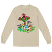Mushroom religious easter bunny cross Long Sleeve Tee - AdoDesignShop