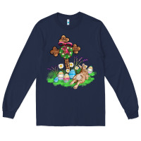 Navy religious easter bunny cross Long Sleeve Tee - AdoDesignShop