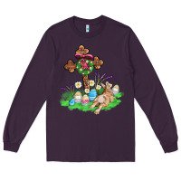 Plum religious easter bunny cross Long Sleeve Tee - AdoDesignShop