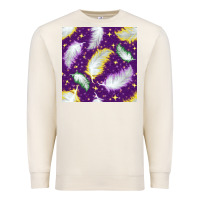 Sandshell Mardi Gras Feathers seamless pattern Premium Sweatshirt - BundleAndBundleShop