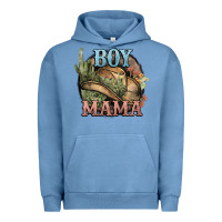 Pigment Pebble Blue Boy Mama western cactus Cowboy Urban Hoodie - HowdyJamesFarm