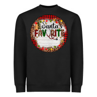 Black custom name santas favorite nurse Heavyweight Sweatshirt - AdoDesignShop