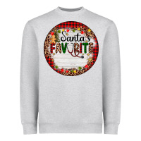 Heather Grey custom name santas favorite nurse Heavyweight Sweatshirt - AdoDesignShop
