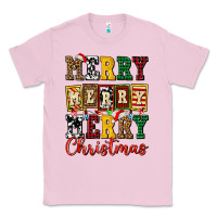 Bubblegum Pink merry merry merry christmas ado Classic Tee - AdoDesignShop