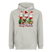 Moon Dust Merry Christmas wine and cocktails Heavyweight Hoodie - NancyCooperArtShop
